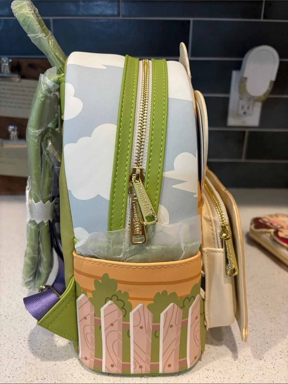 Loungefly Pixar Carl and Ellie Mailbox Backpack and Wallet Set NWT